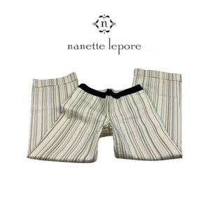 Nanette Lepore Striped Wide Leg Pants. Sz 4